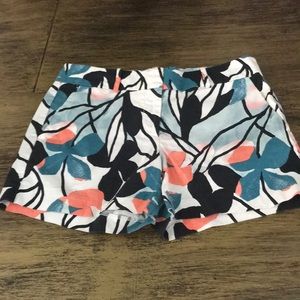 Anne Taylor Summer Pleated Tropical Shorts